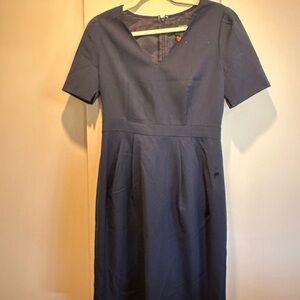 Elegant Navy Blue Dress by J. Crew